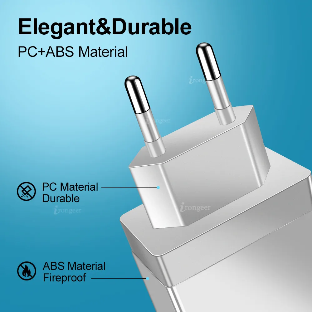 EU US Plug 4Ports 3A USB Charger Fast Charging Quick Charge QC 3.0 for iPhone 15 16 Samsung Xiaomi 14 Huawei Phone Wall Charger