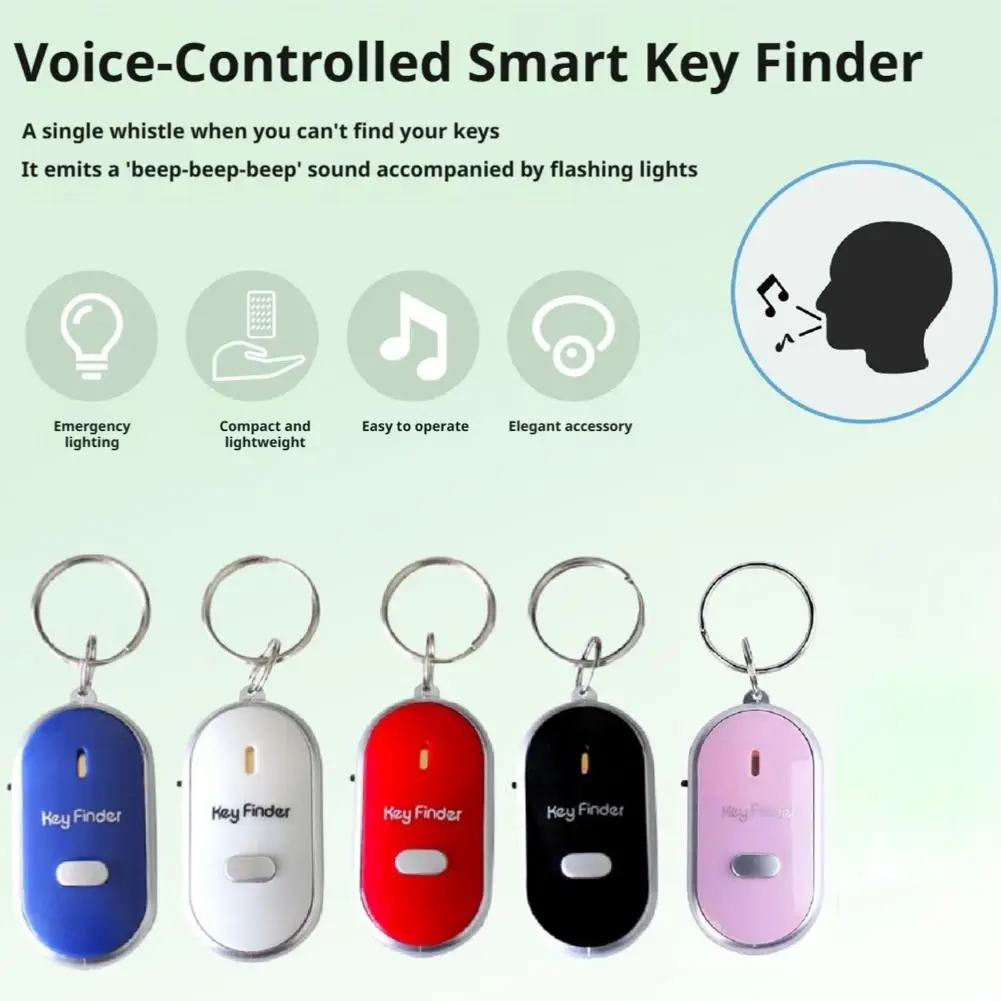 Whistle-Activated LED Key Finder with Alarm