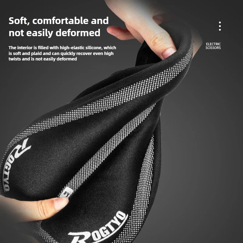 Bicycle Saddle Bicycle Saddle Cover Bicycle Seat Cover Bicycle Seat Cushion Bike Riding Cushion Silicone Bicycle Seat Breathable Mountain Bike Cushion Gel Pad Cushion Cover