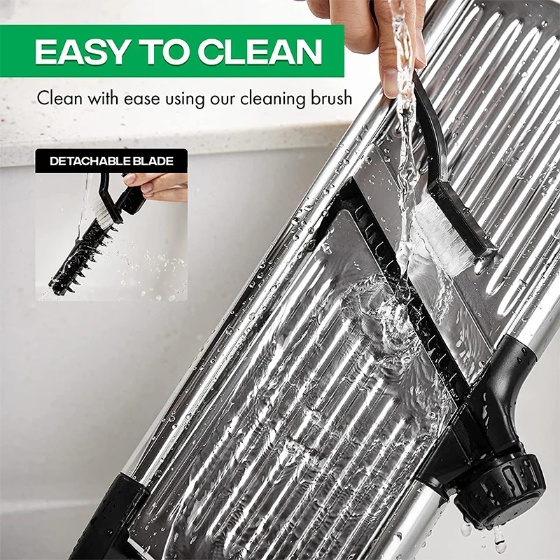 LMETJMA Adjustable Mandoline Slicer 6