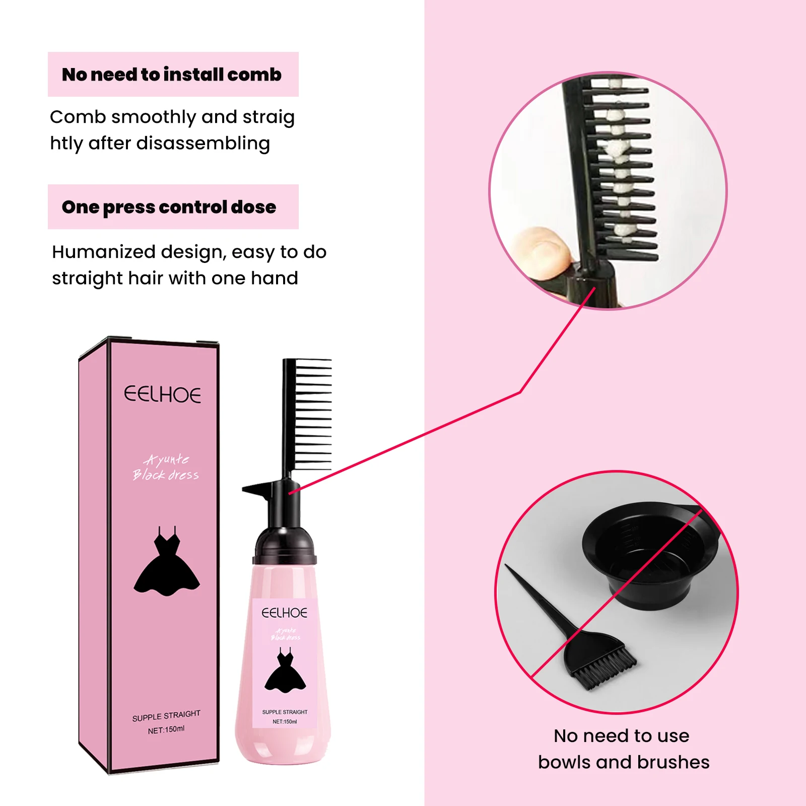Keratin Hair Cream Straight Hair Care Cream Improve Curly Hair Nourish Smooth Repair Samaged Prevent Dryness Straighten Correcting Cream