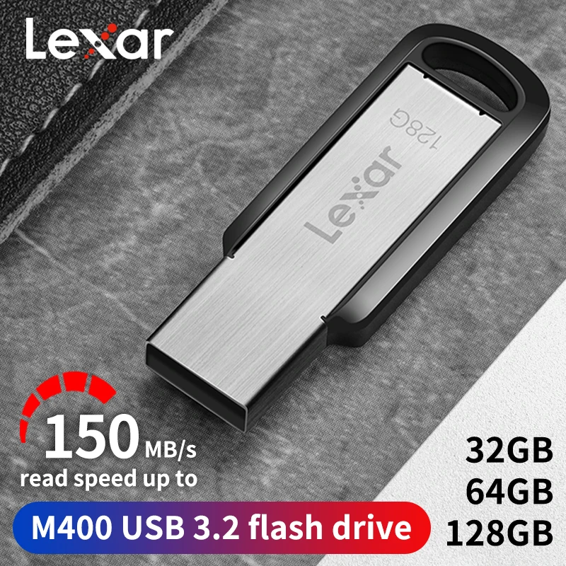 렉사 M400 USB 3.2 펜 드라이브 32GB 64GB 128GB 256GB 플래시 메모리 스틱 USB 점프드라이브 메탈 암호화 U 디스크 (노트북용)