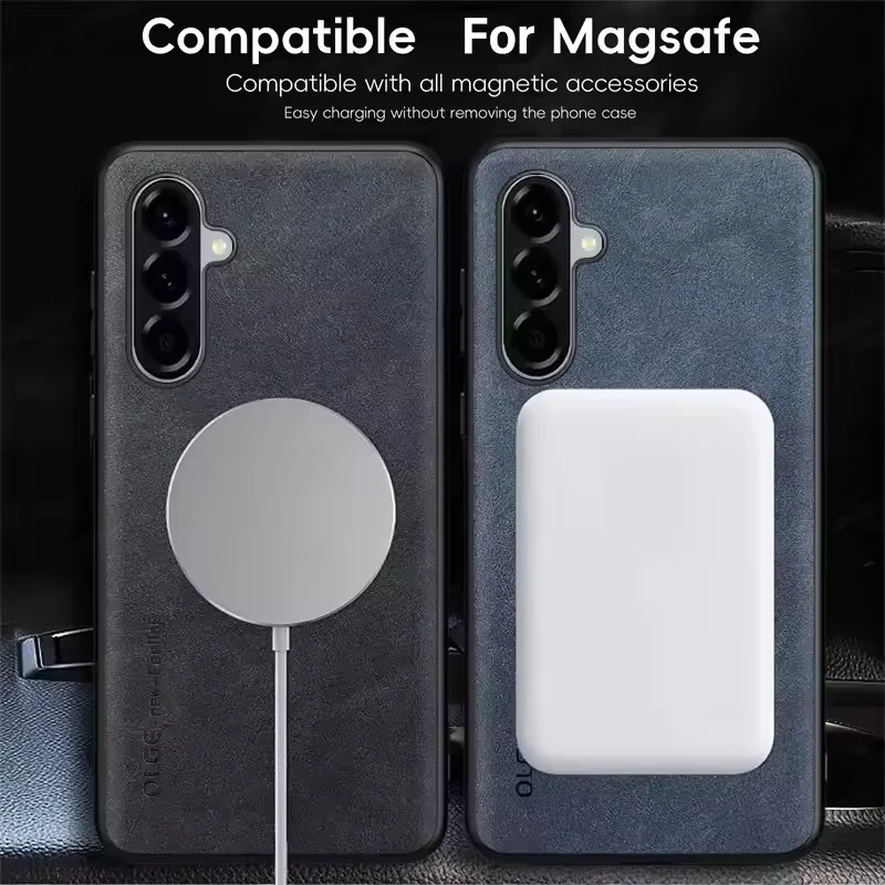 Enhanced Magsafe Leather Magnetic Shockproof Phone Case