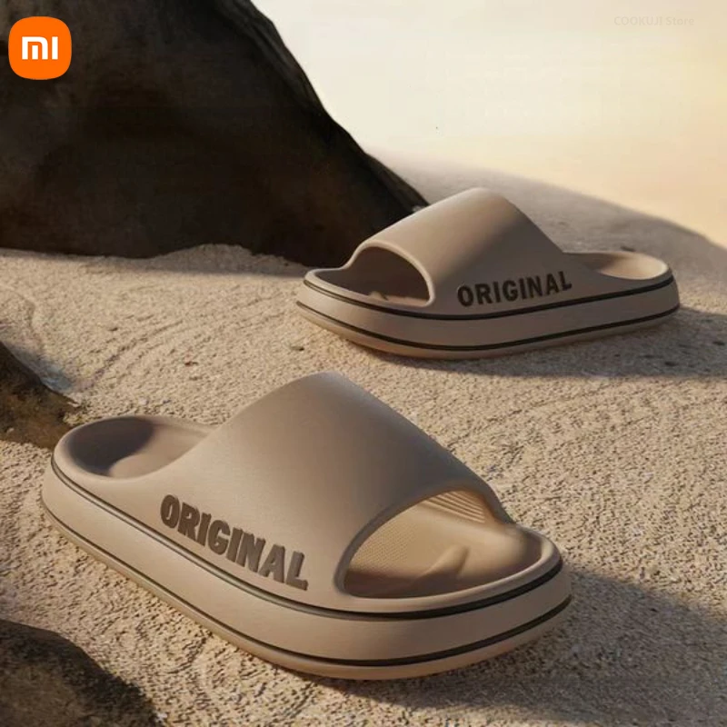 

Xiaomi Men Women Trend New Summer Slippers EVA Soft Bottom Cloud Slides Light Beach Shoes Male Suitable Indoor and Outdoor