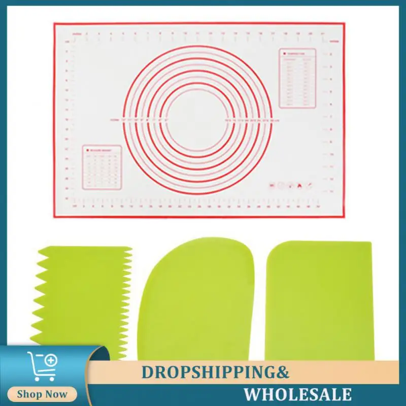 

Cutting Knife High And Low Temperature Resistance Baking Pad Silicone Baking Tools Cream Scraper Clean And Sanitary Silicone Pad