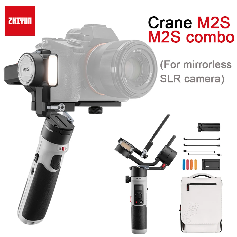 3-осевой стабилизатор ZHIYUN Crane M2S Ручной Стабилизатор для зеркальных камер