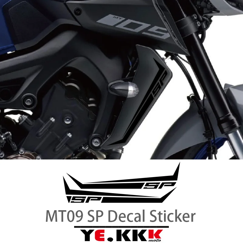 For YAMAHA MT09SP MT-09 SP Fairing Sticker Decals Hollow Reflective Radiator Rad Guard Decal Sticker Multiple Colours Available the colours we share angelica dass