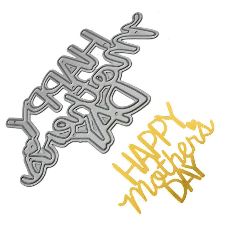  Happy Mothers Day and Flower Wreath Metal Cutting Dies
