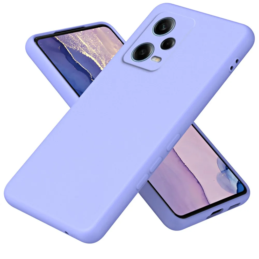 thumbnail image 1 of Funda de silicona líquida para Xiaomi Redmi Note 12 Pro Plus Note 12s, Fundas suaves globales POCO X5 PRO 5G, funda básica mate Caqas, 1 of 5