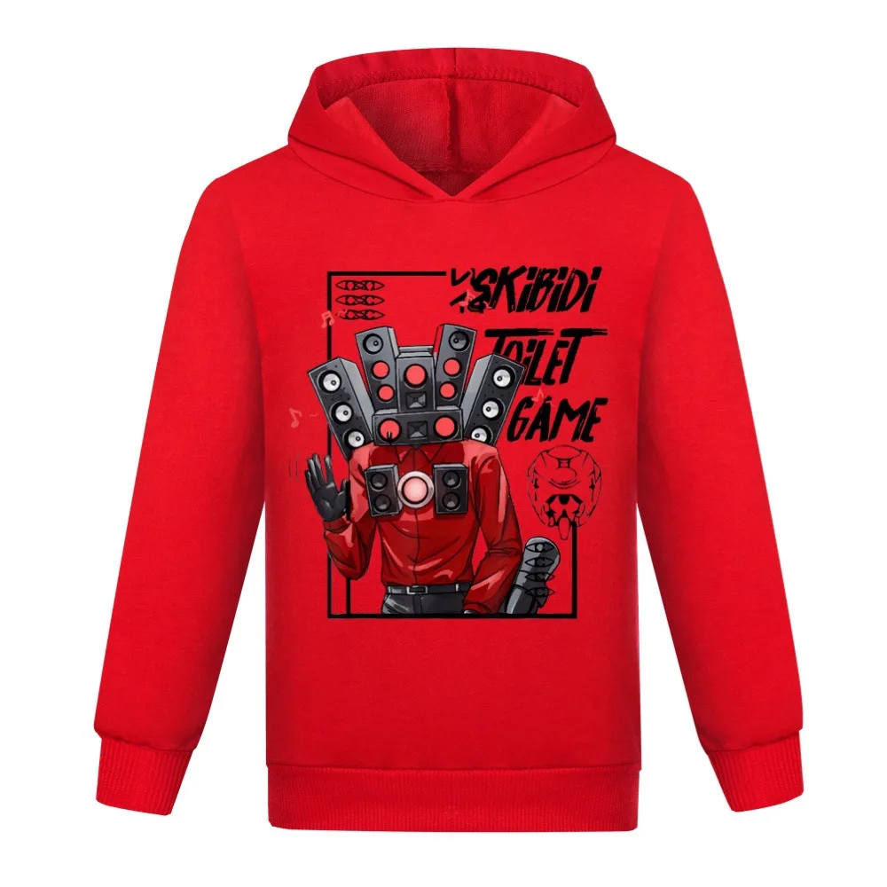 Kids Game Skibidi Toilet Hoodie Boys Game SpeakerMan Camcorder Man TvMan Cosplay Costume Children Clothing Baby Girsl Sweatshirt