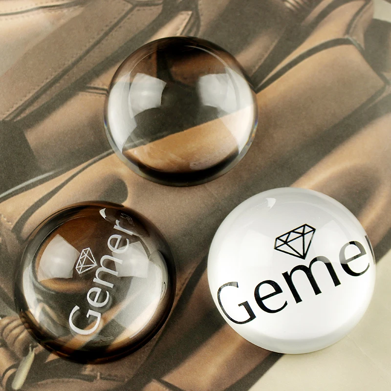 

Customized Crystal Hemisphere Glass Half Ball Paperweight Personalized Photo Frame Sphere Souvenir Office Home Decoration