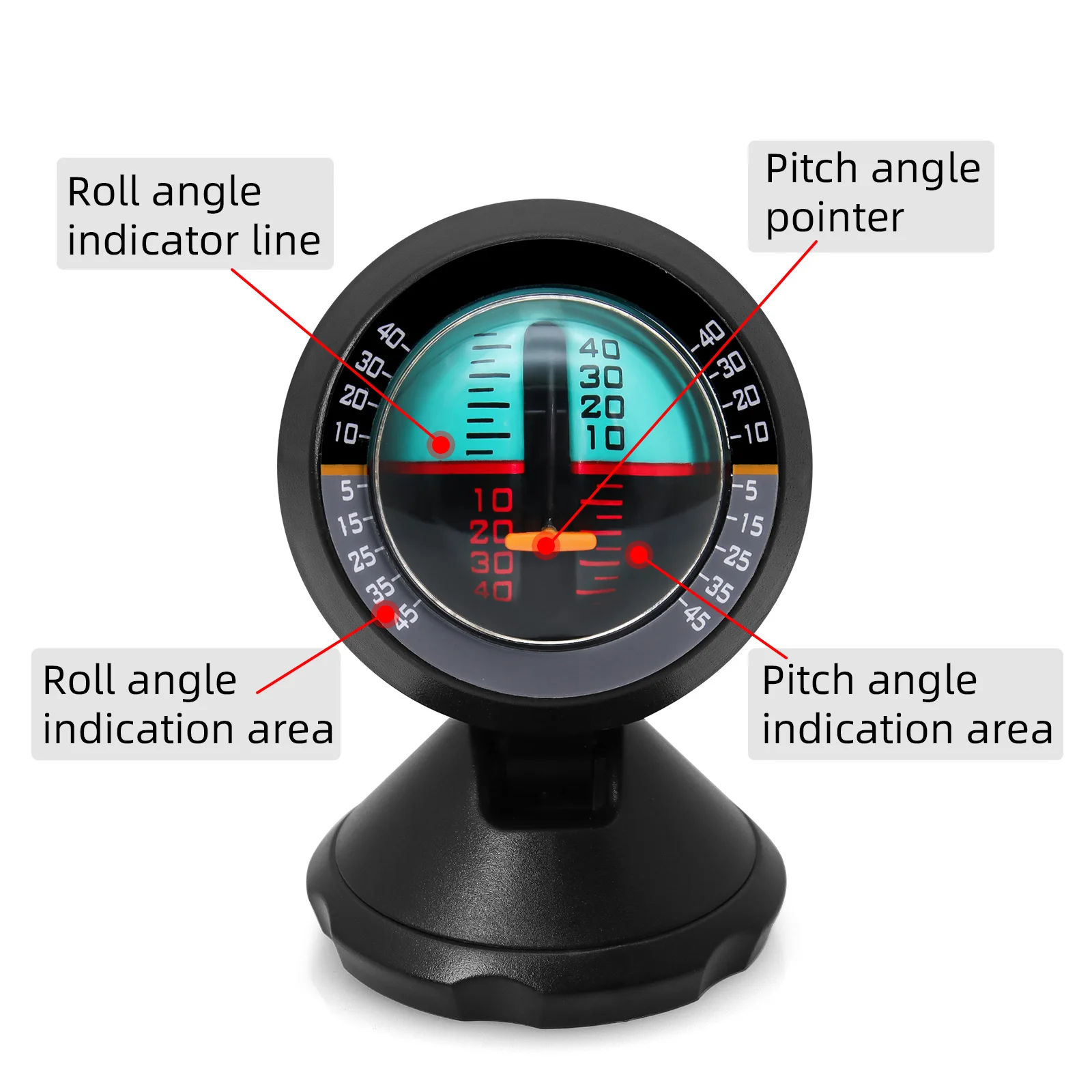 1Pc Car Inclinometer Slope Meter Outdoor Measure Tool Multifunction Inclinometer