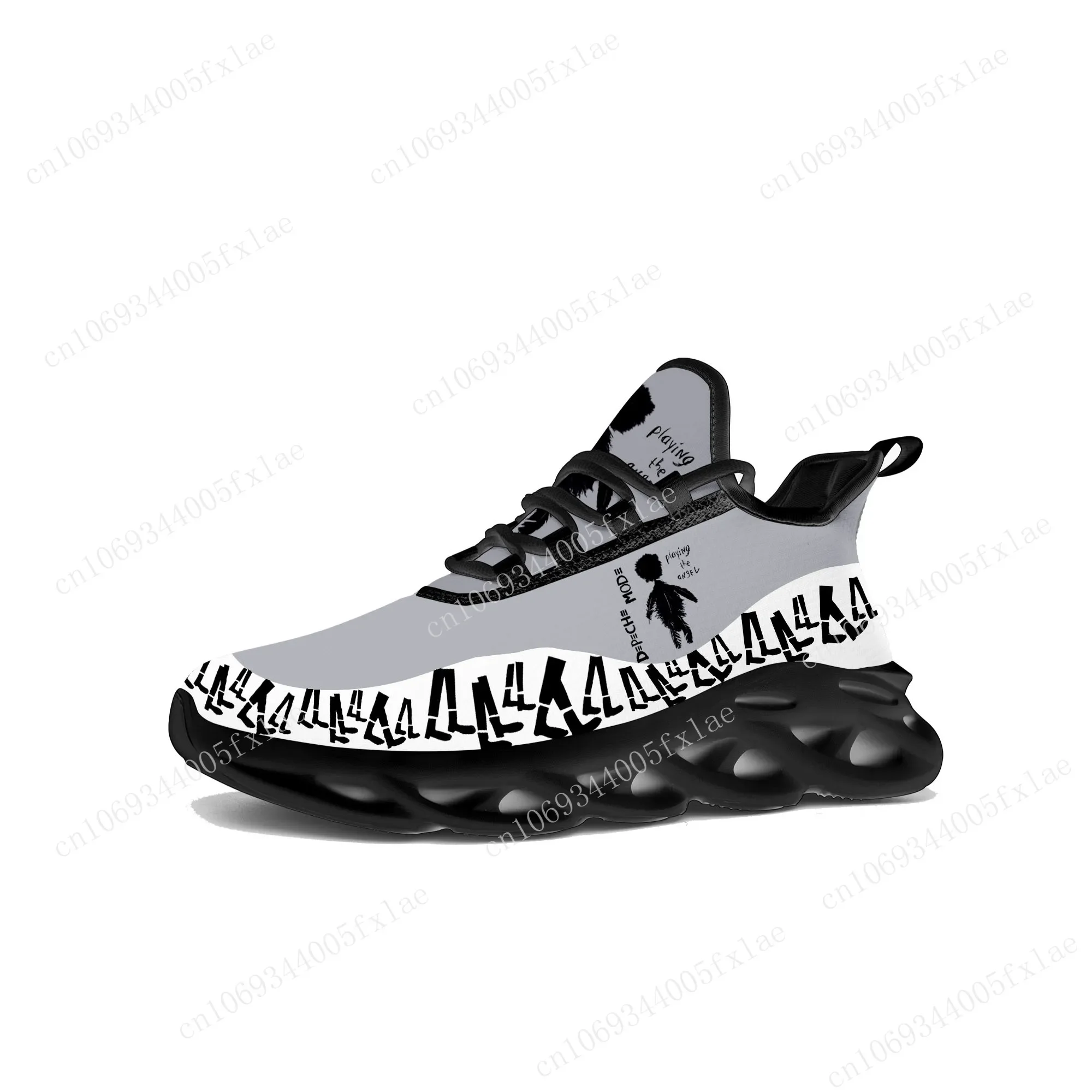 Depeche Rock Band Mode Flats Sneakers Mens Womens Pop Sports Running Shoe Sneaker Lace Up Mesh Footwear Tailor-made Shoe Black