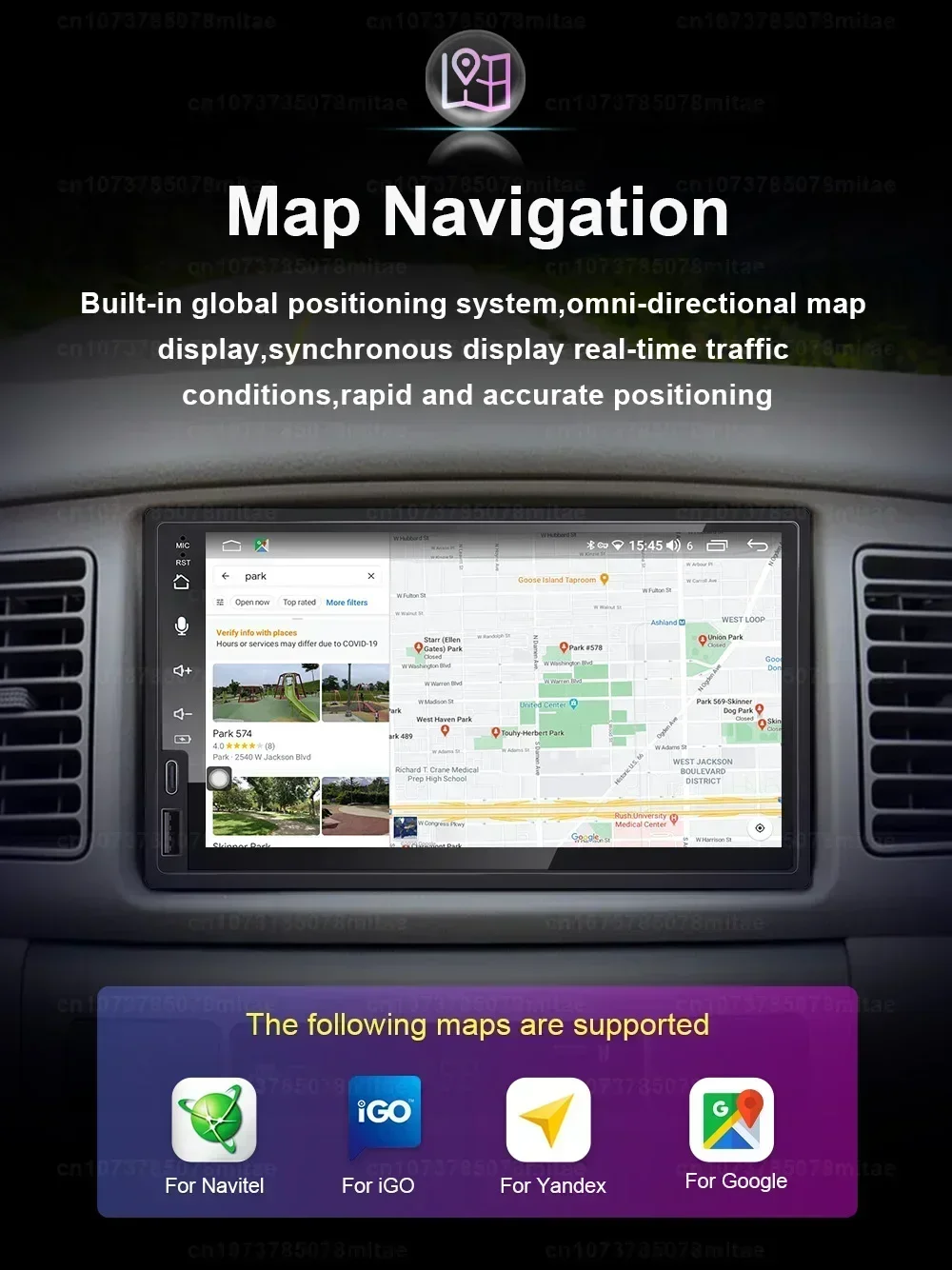 2USB Universal Double 2Din 7 Inch Car multi-media AI Voice Wireless Wired Android Auto CarPlay MP5 Player Radio Stereo Head unit