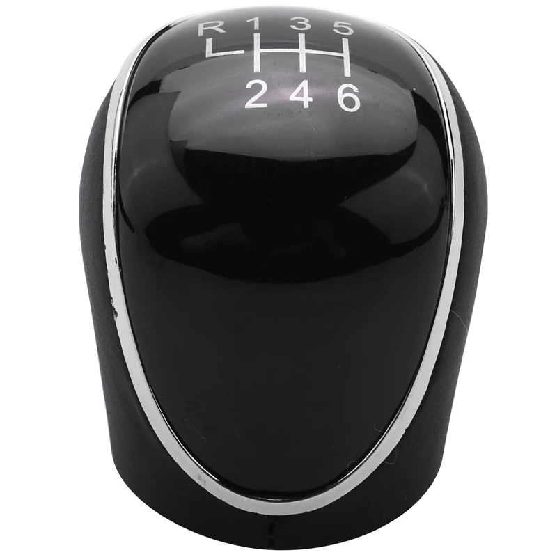 6 Speed Car PU Leather Gear Shift Knob Shift Lever for Ford Mondeo IV S-MAX C-MAX Transit Focus MK3 MK4 Kuga car gear shift knob