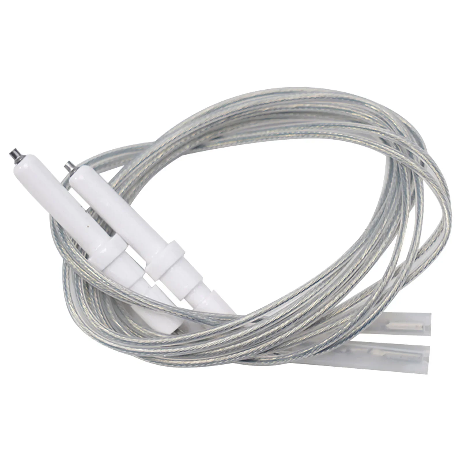 Gas Cooker Igniter 2pcs 35/40/45mm Gas Cooktop Stove Spare Electrode Spark Plug 900mm Wire Ignition Ceramic Pin