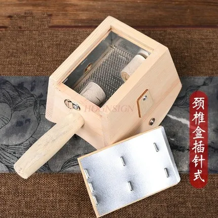 Cervical vertebra moxibustion box knee joint leg foot moxibustion portable household wooden general body