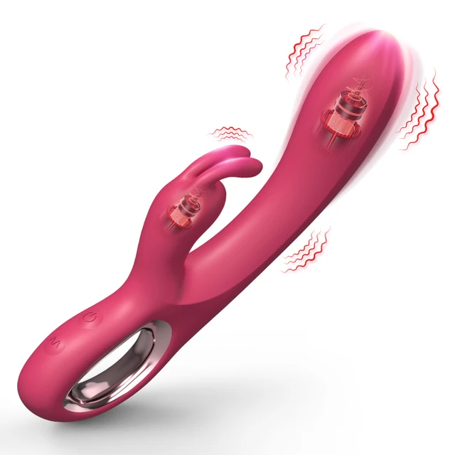 Kaninchen Vibrator für Frauen g Punkt Klitoris Stimulator 10 Geschwindigkeiten weibliche Vagina Mastur bator Doppel motoren Dildo Sexspielzeug für Erwachsene