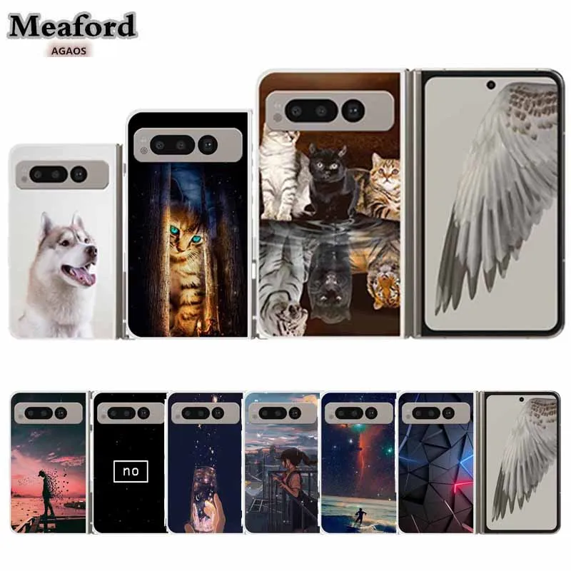Custodia Rigida Trasparente In Tpu Per Google Pixel Fold Custodia Protettiva Antiurto Di Lusso Originale Coque Google Pixel Fold G9Fpl