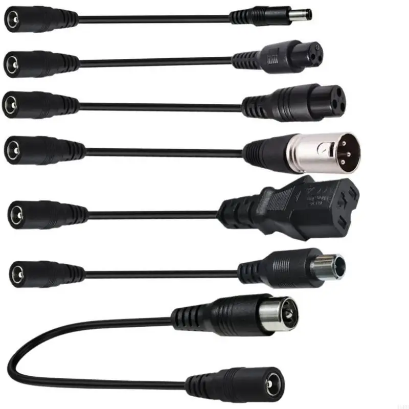 Universal DC Adapter Converter Plug - Female to XLR 3-Pin Connector Adapter