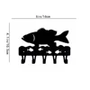 Crochet 1pc Bass Fish Key Rack Hanger, Iron Wall Stickers Wall-mounted, Hooks, Key Holder, Key Hanger, Towel Rack, Coat Rack 2
