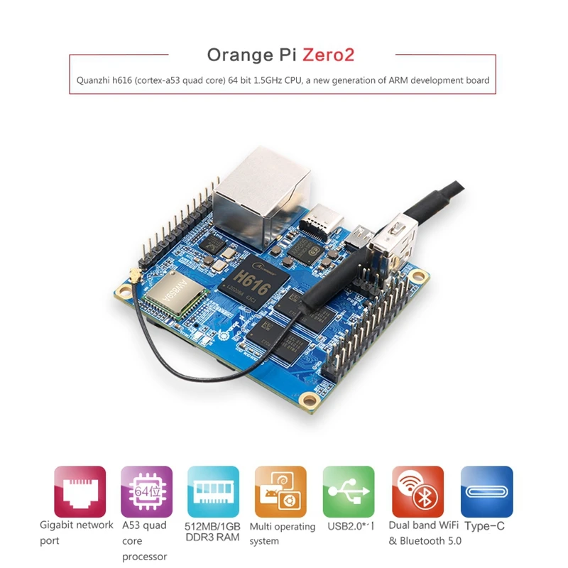    2 1GB  +  ̽ Allwinner H616 Ĩ  ھ Cortex-A53  ȵ̵ 10, , 