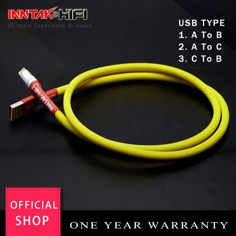 USB Cable Audio Cable 1PCS HiFi CANARE USB 2.0 Type A-B / Type A-C / C-B USB Cable for Audio DAC Heaphone Amplifier
