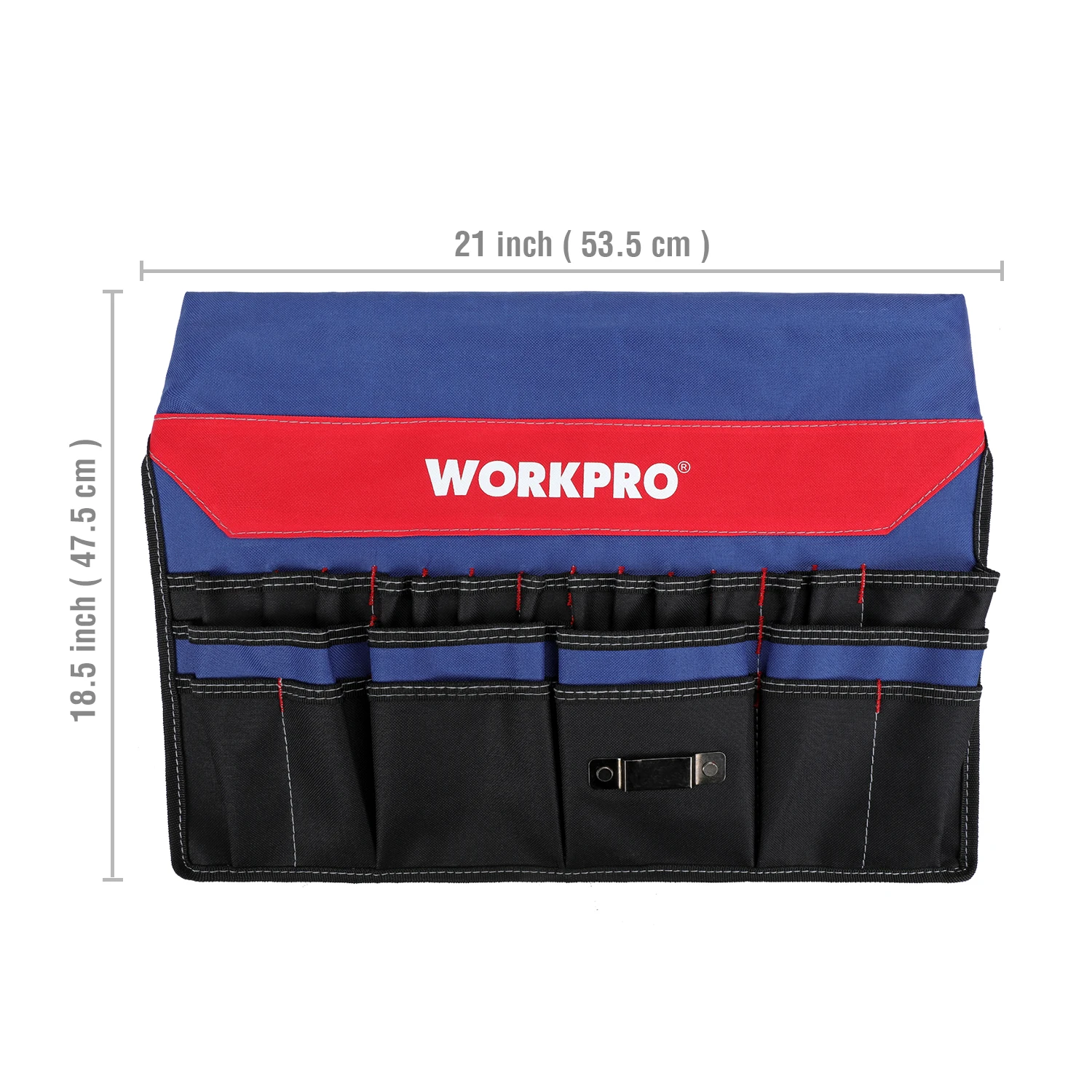 WORKPRO 버킷 도구 정리함, 버킷 보스 휴대용 접이식 도구 상자, 51 개의 보관 포켓, 도구 수집 가방에 적합, 13  19L