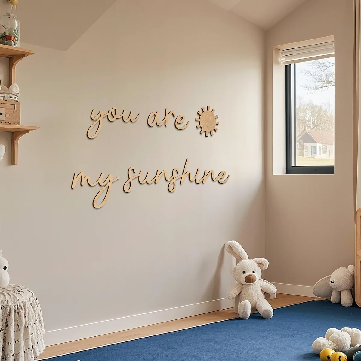 You Are My Sunshine Wood Sign - Nursery Bedroom Wall Art, Boho Decor ...