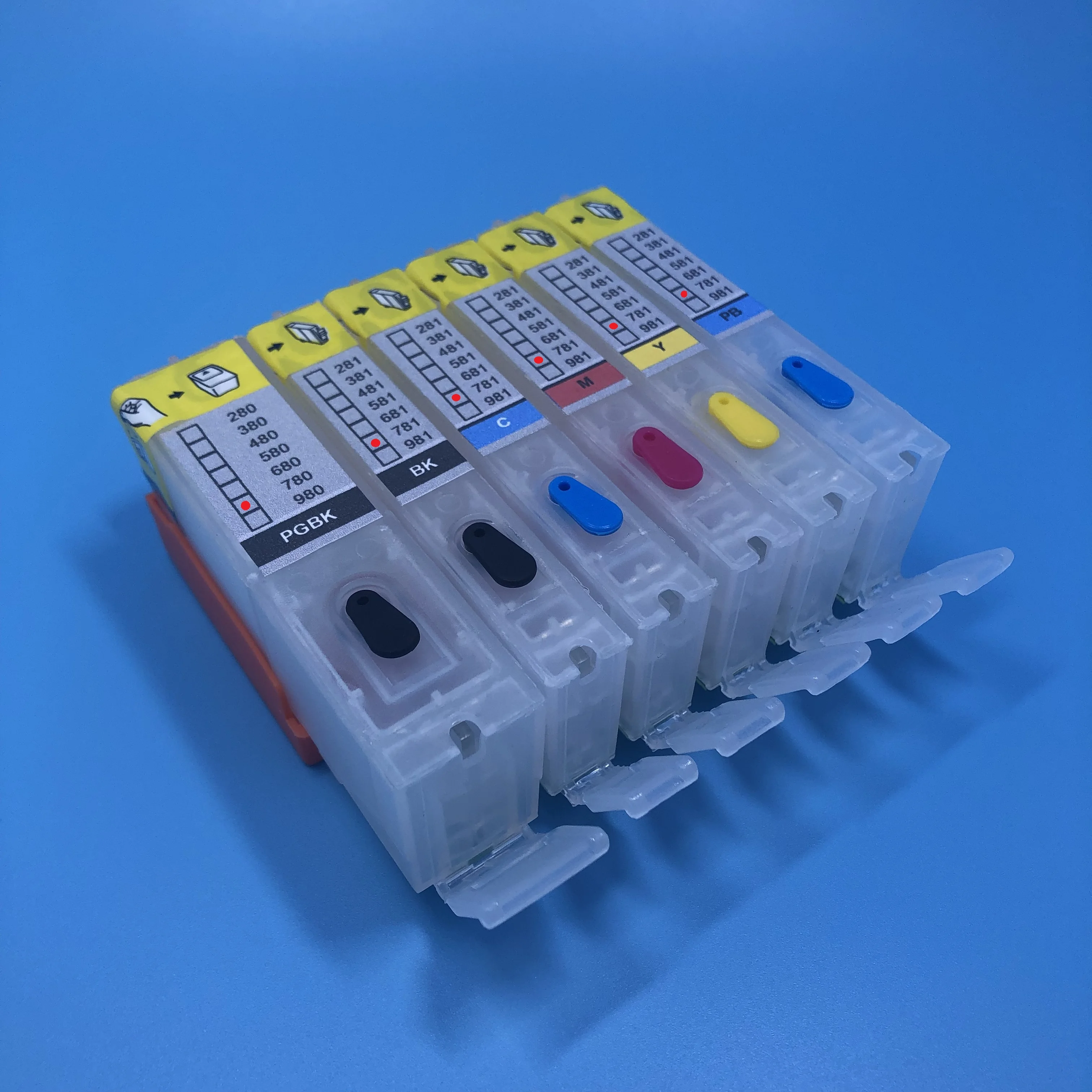 

PGI-780 CLI-781 Empty Refillable Ink Cartridge PGI780 for Canon PIXMA TS8170 TS8270 TS8370 TS9170 TS707 TR8570 TS6370 TS9570