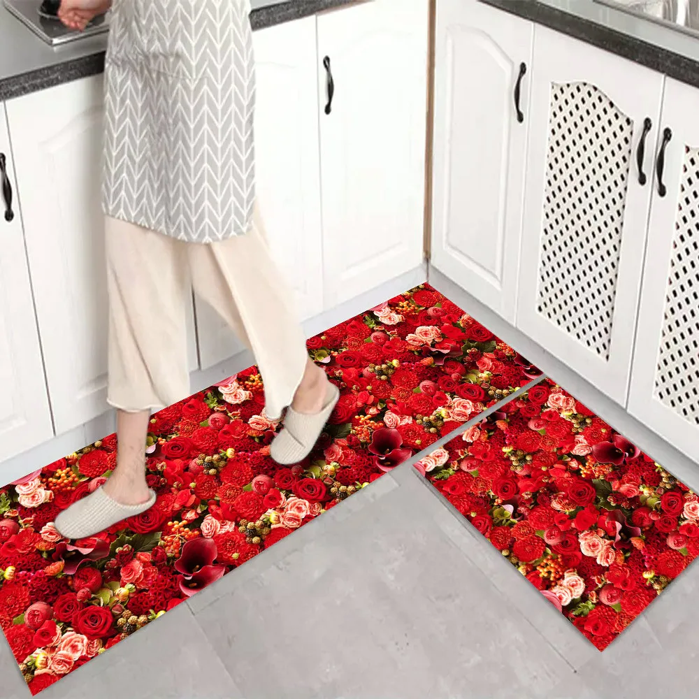 Home Long Kitchen Rug Carpet Living Room Bedroom Entrance Door Mat Household Super Quick Drying