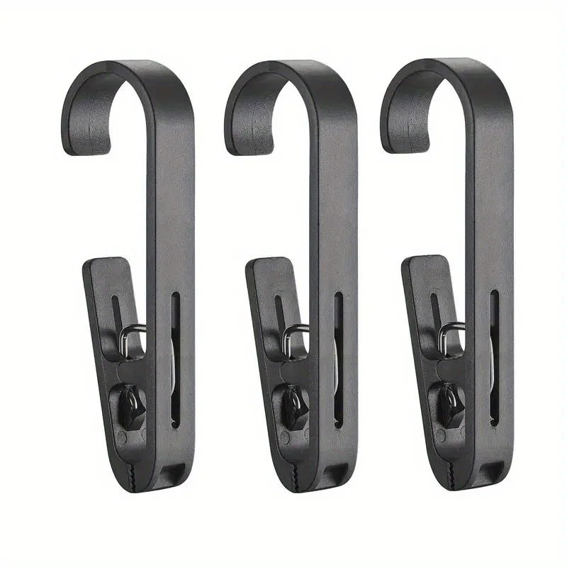 Large Laundry Hook Multipurpose Clothes Clip Hook Plastic Strong Clothes Hanger S-shape Hook For Clothing Drying Rack
