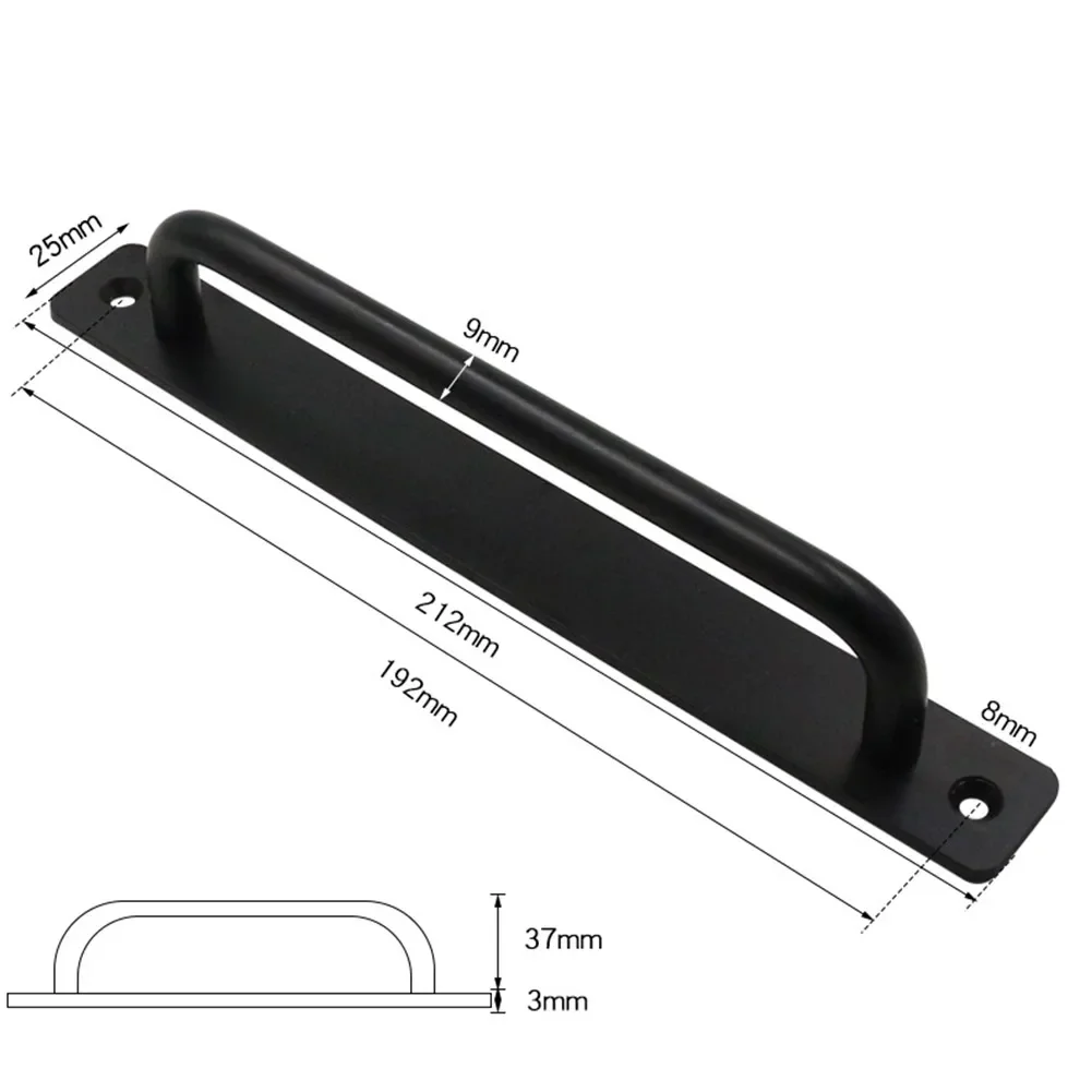 Aluminum Alloy Door Handle Push-pull Balcony Gate Pulls Knob Furniture Sliding Door Handle Pull Push