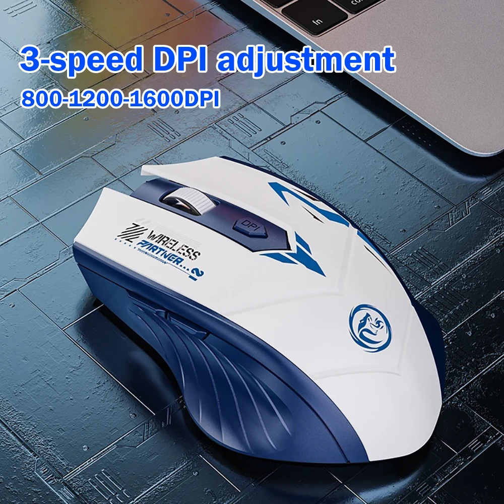 Bluetooth 5.4 Mouse Dual-Mode 2.4G Wireless Mouse 6 Buttons Gaming Mouse Office Silent Mice Rechargeable Mouse For PC Laptop — view 3