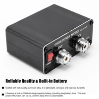 120W SWR Digital Power Standing Wave Meter 1.8-54MHz Shortwave Meter FM AM SSB Modes SWR/Power Adjustable SWR Alarm Function 2