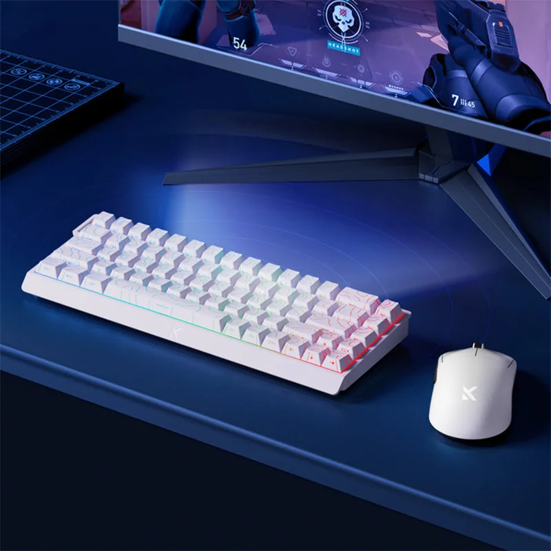MCHOSE Ace 68 Hall Effect Magnetic Switch Gaming Keyboard Topographic Keycaps Customized TTC Uranus Magnetic Switch eSports 6