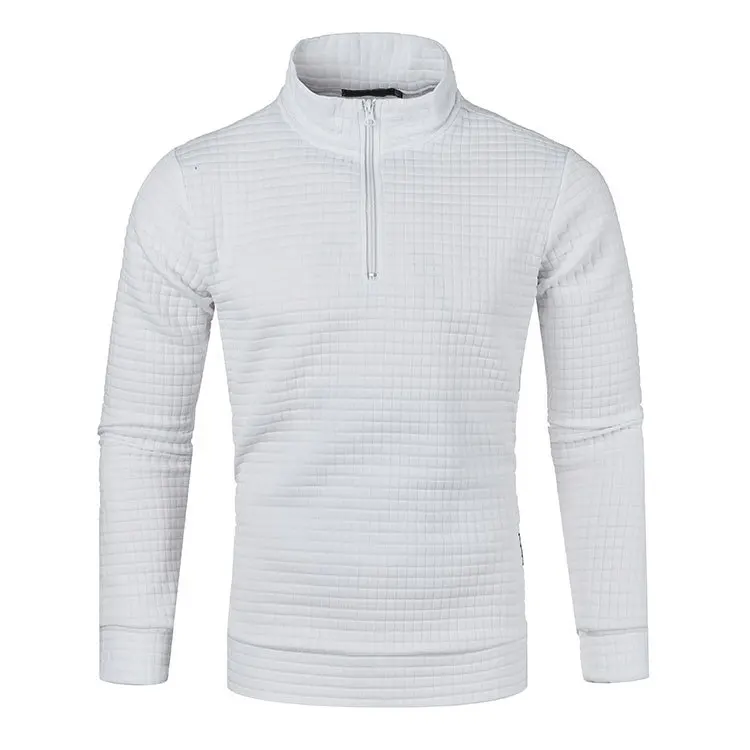 New Youth Streetwear Men's Plaid Jacquard Hoodie Long Sleeve Hoodie Zipper Sweatshirt Jacket Hoody Pullover Outerwear S-4XL