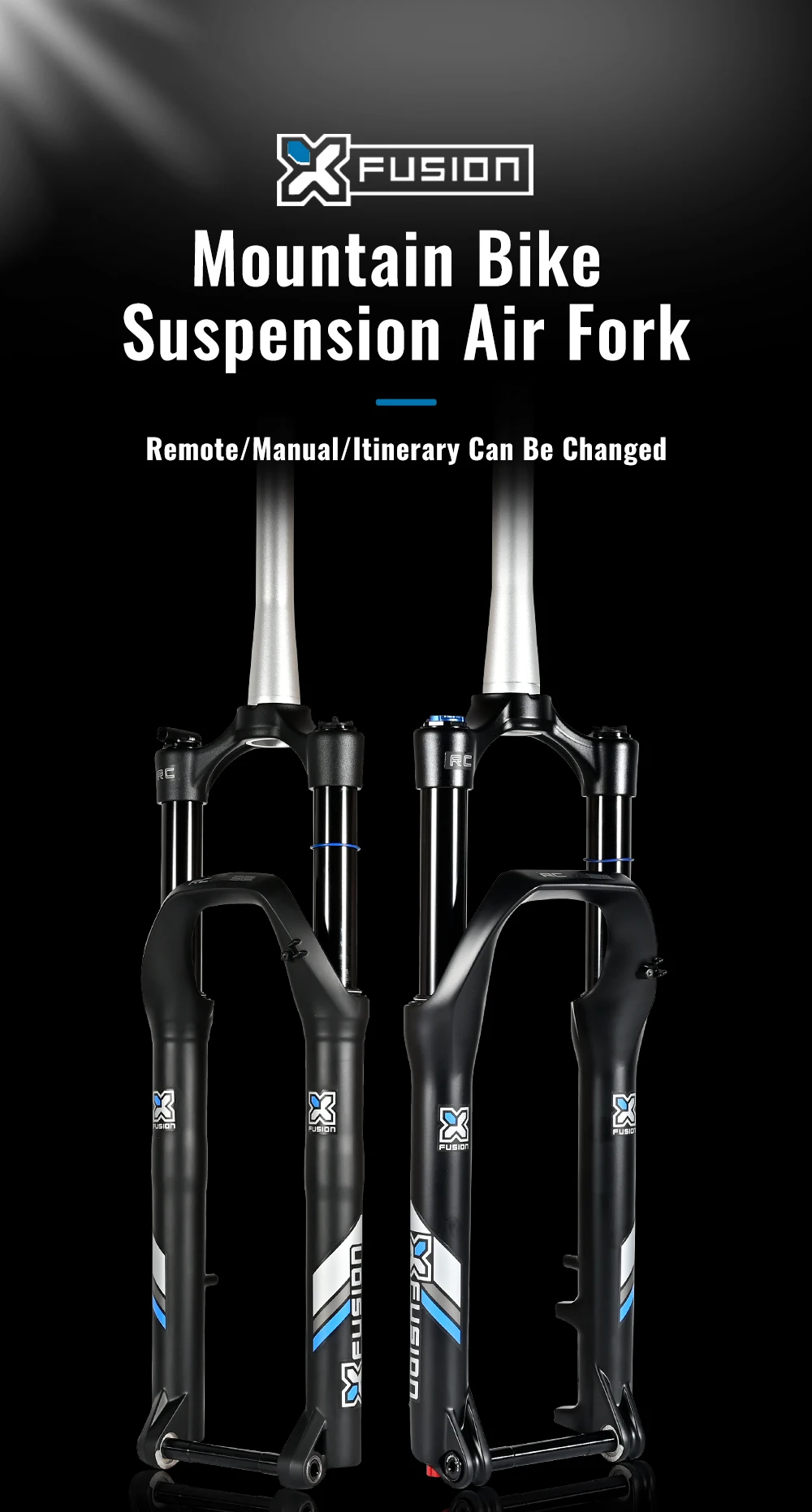 XFUSION передняя вилка для горного велосипеда RC32 27,5/29 дюймов