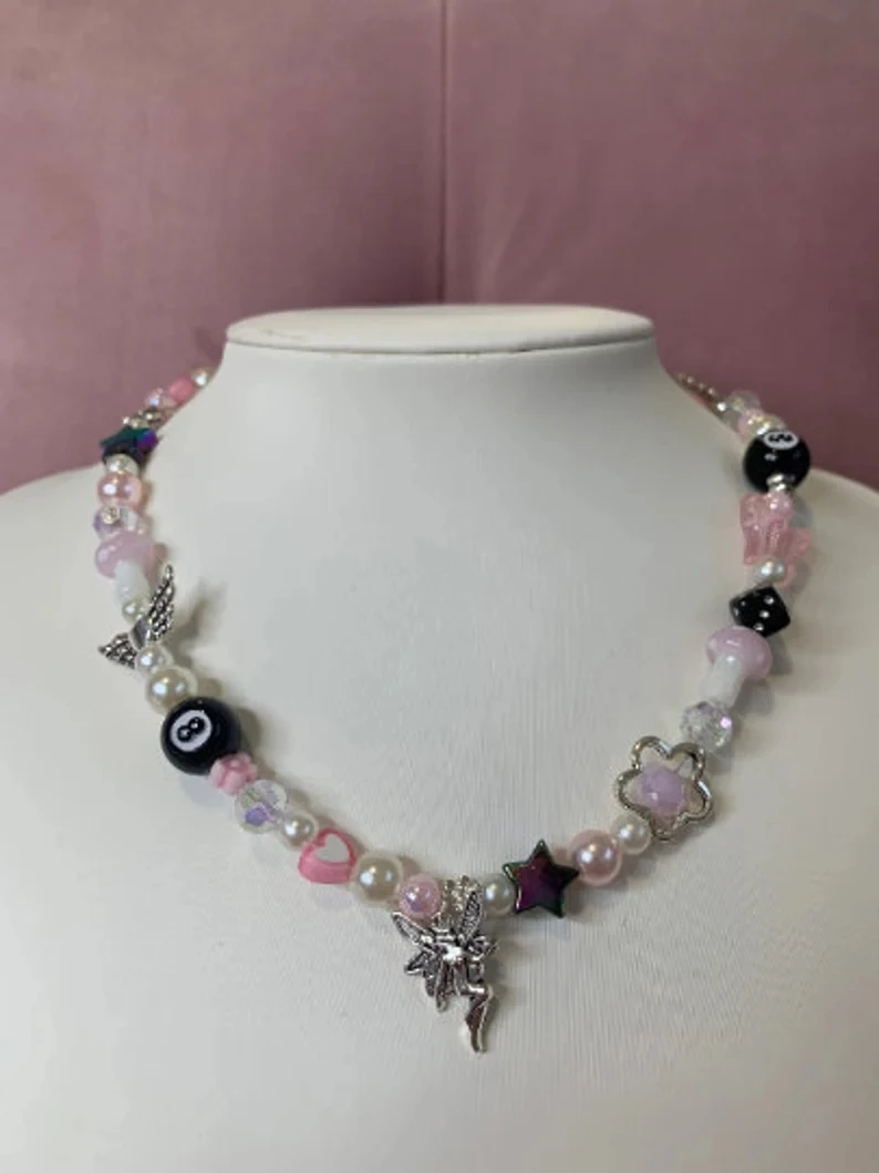 Chanel Pink Necklace 