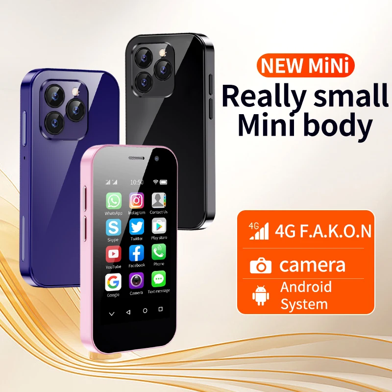 SOYES XS14 Pro Mini Smartphone Android 4G 3GB+64GB 2600mAh Face Recoginition 3.0 inch Phone Hot Sale 6