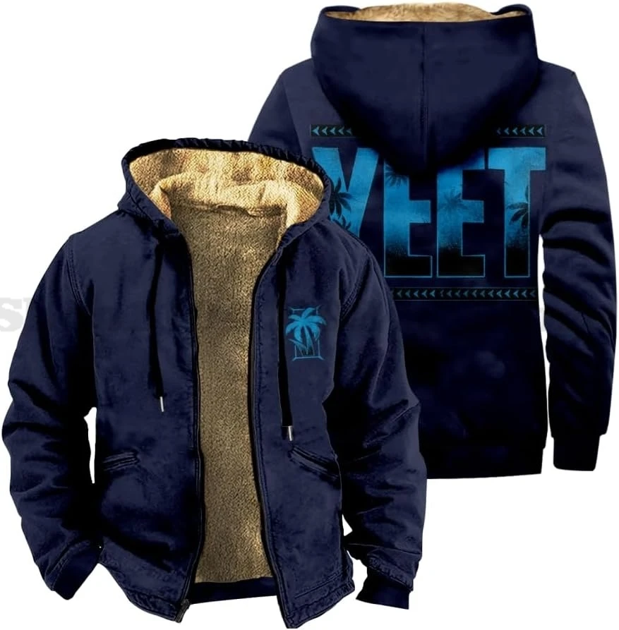Jey Uso Yeet Zip up Hoodies Fashion Thick Jackets Vintage 90s Trucksuit Men Women Longsleeve 4