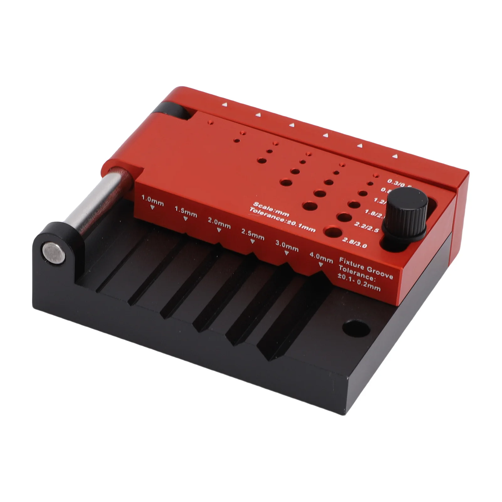 Round Rod Center Drill Locator Borehole Positioner Horizontal Punch Guide Fixture for Model Building Wood Crafting