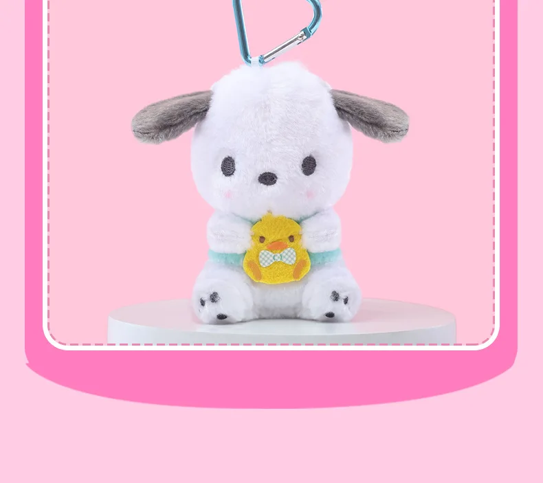 Original Sanrio Hello Kitty Kuromi Melody Pochacco Cinnamoroll Stofftier Anhänger Niedliche Plüschtiere Schlüsselanhänger Schlüsselanhänger Geburtstagsgeschenk – Detail 17