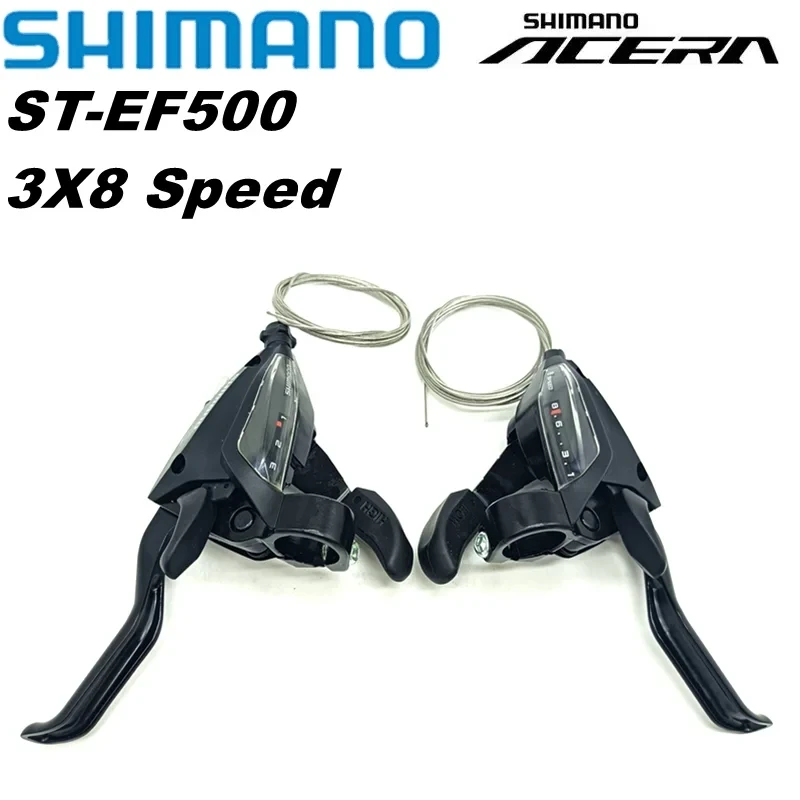 Фото Shimano ST-EF500 переключатель передач 3s 7s 8s EZ FIRE PLUS, тормозной рычаг, 21 скорость, 24 скорости, с окошком, запчасти для горного велосипеда №2