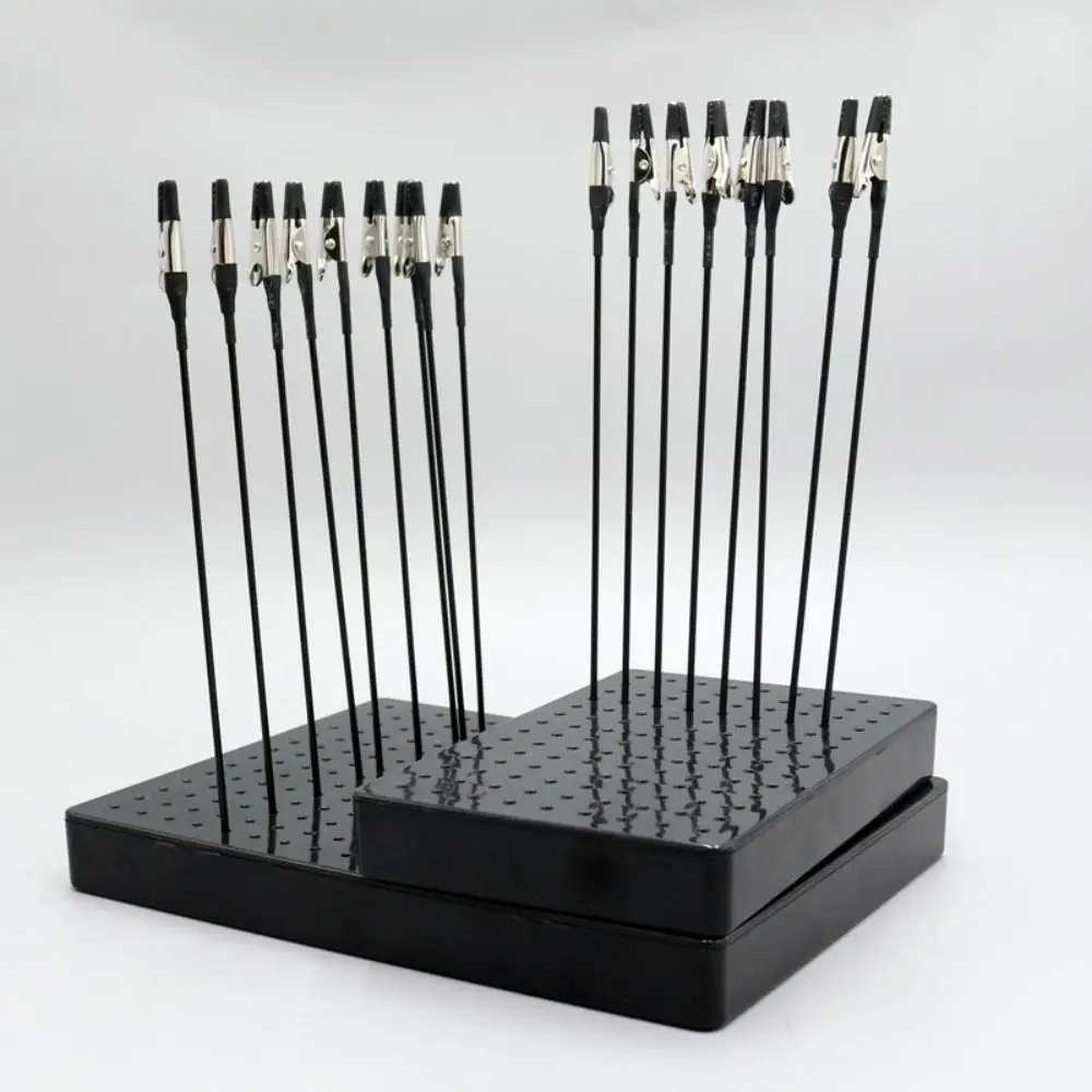 10Pcs Flexible Alligator Clip Sticks Magnetic with Base Holder Model Painting Stand Base Holder Bendable Model Crafting