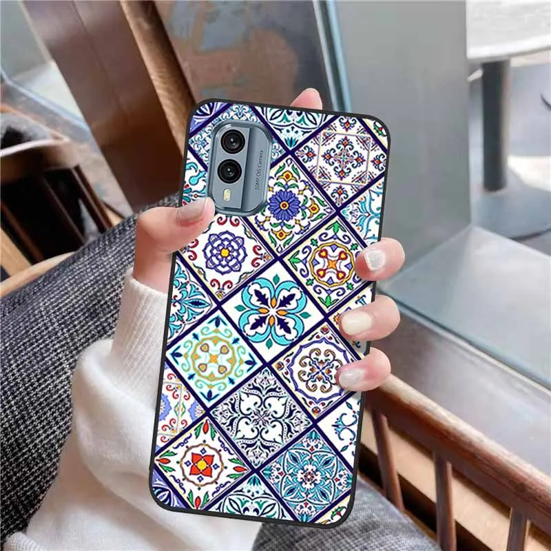 3D Soft Relief Flower Silicone Emboss Painted Cover