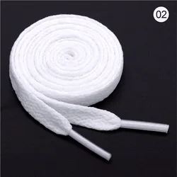 Vibrant Collection of Flat Shoelaces for Sneakers - 26 Color Options (White)