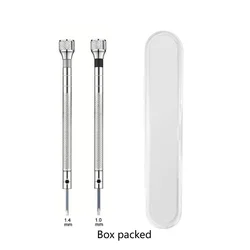 Precision Steel Screwdriver for Watch Repair with Mini Link Pins and Portable Band Removal Kit (2pcs - box)
