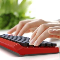 2.4G Wireless Keyboard Mouse Combo Retro Punk DOT Round Keycap Keyboard Ergonomic Design for Home Office For Laptops Desktops - Image 3