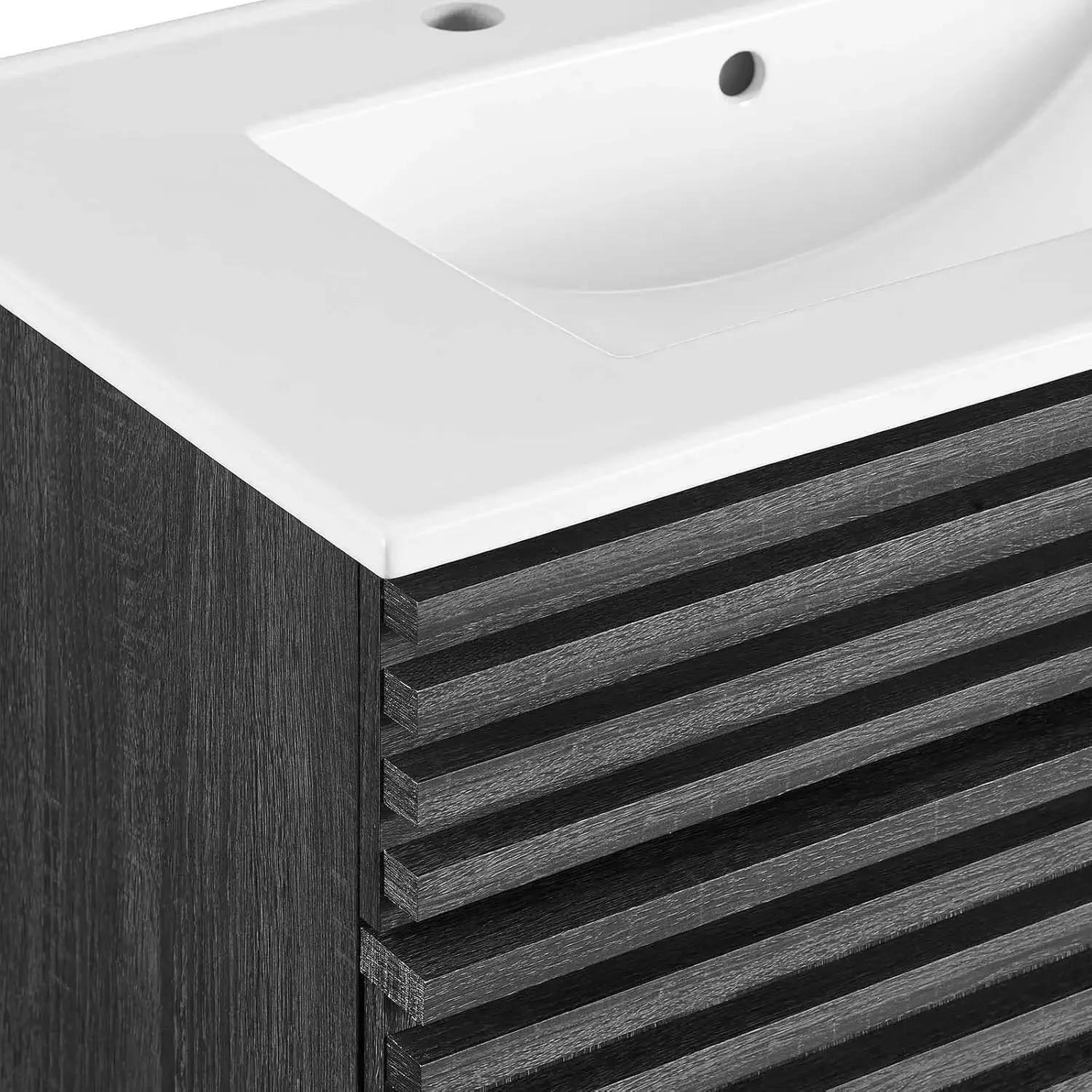 Render 30" Bathroom Vanity with Sink in Charcaol White 30"W X 18"L X 32.5"H Superior Quality Sturdy and Durable 5